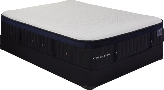 Stearns and Foster Pollock Low Profile King Mattress Set