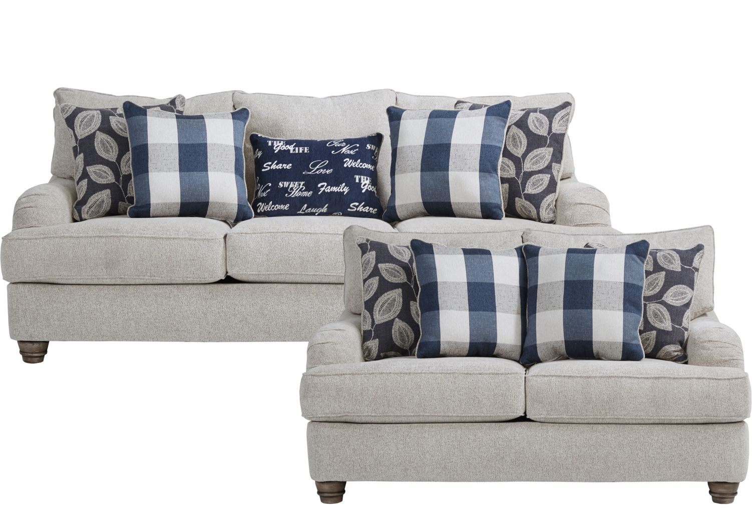 Stonehill Beige 2 Pc Living Room Rooms To Go