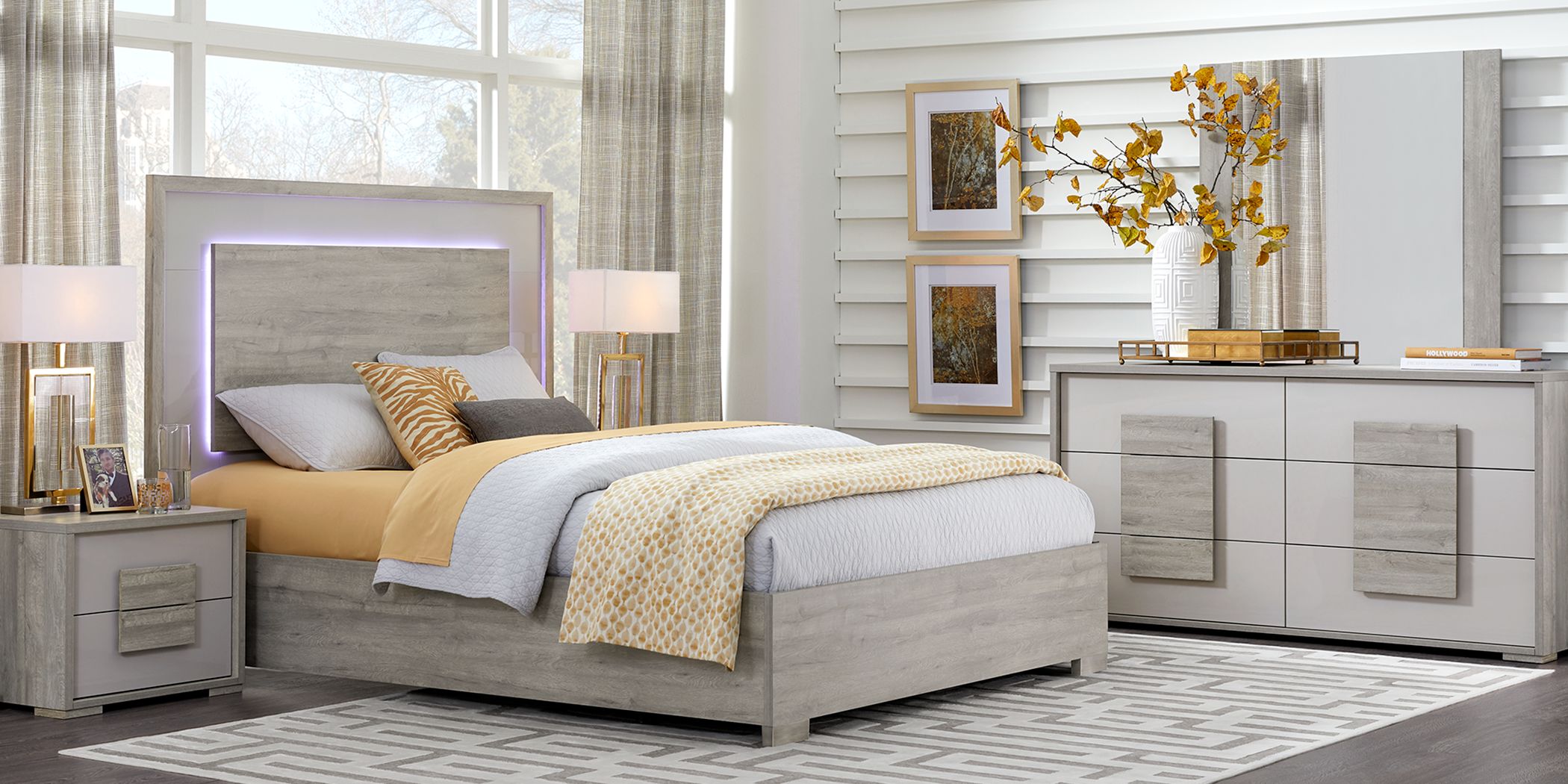 Studio Place Silver 5 Pc Queen Bedroom Rooms To Go