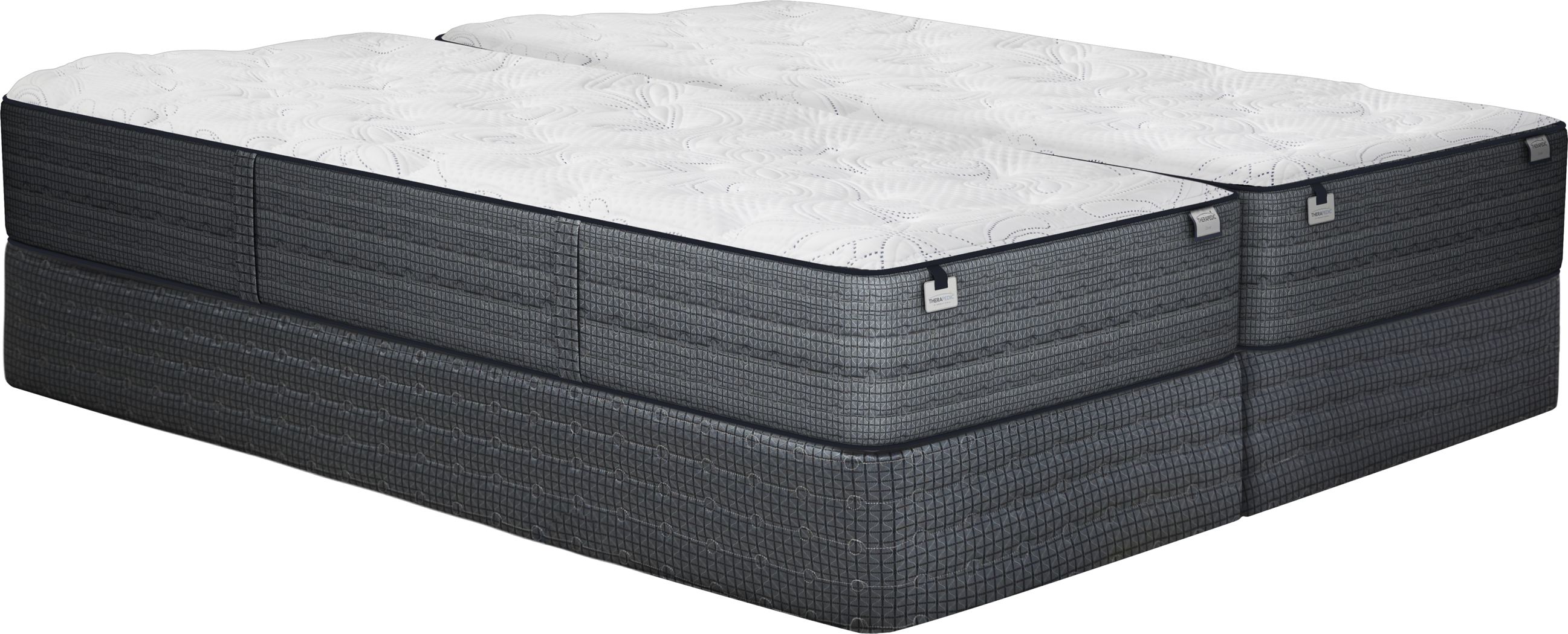 Therapedic Dover Low Profile Split King Mattress Set Rooms To Go