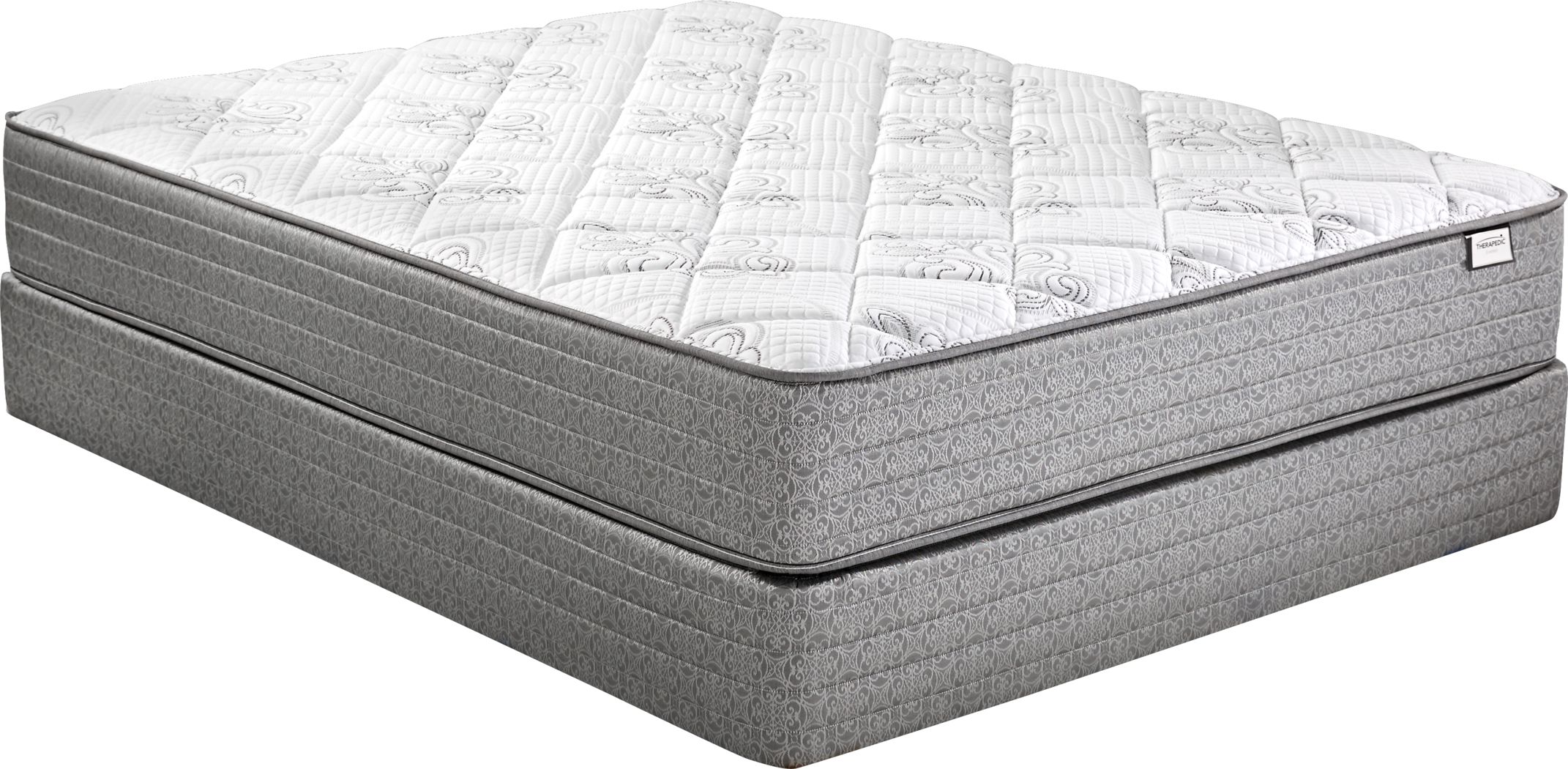 Therapedic Everest Low Profile Queen Mattress Set Rooms To Go