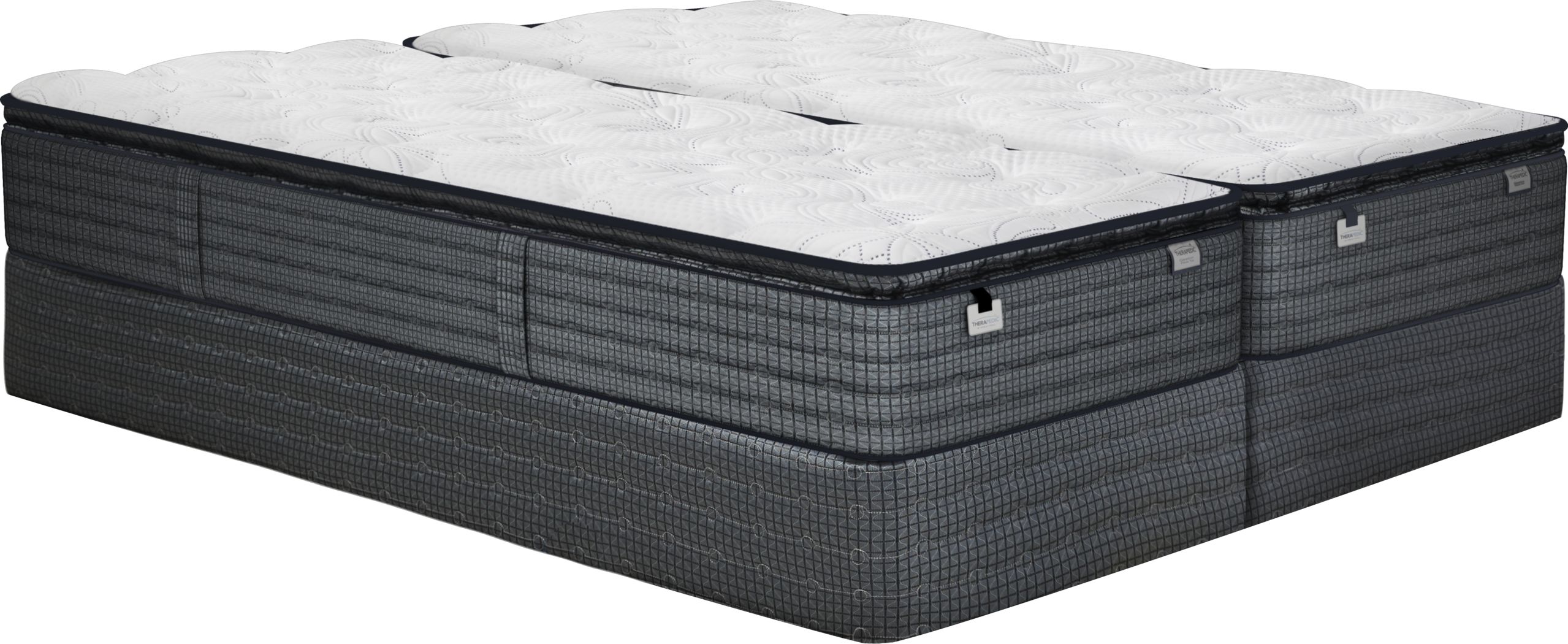 Therapedic Gleaston Low Profile Split King Mattress Set Rooms To Go