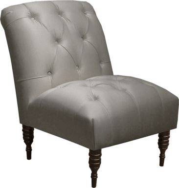 Tocarra Silver Armless Chair