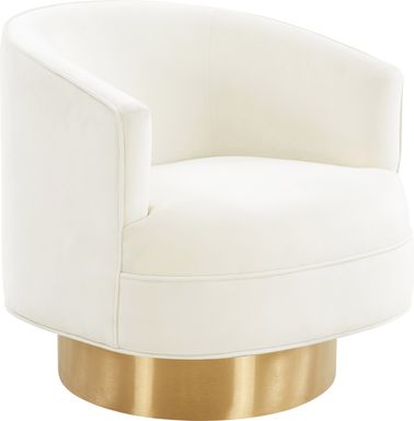 Toleah Cream Accent Chair