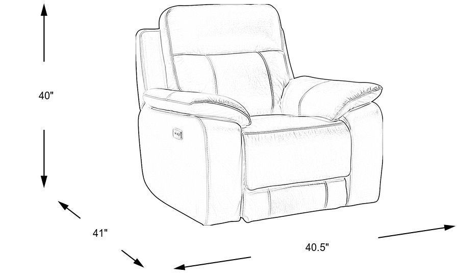 Torini Blue Leather Power Recliner Rooms To Go