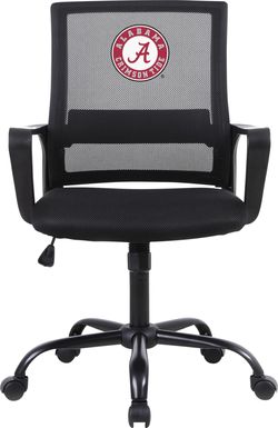 Tough Match NCAA University of Alabama Black Desk Chair