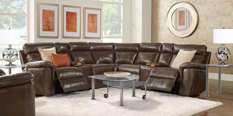 Brown Leather Living Room Sets: Tan and Chocolate