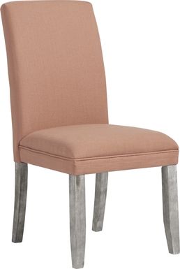 Tulip Orange Side Chair with Gray Legs