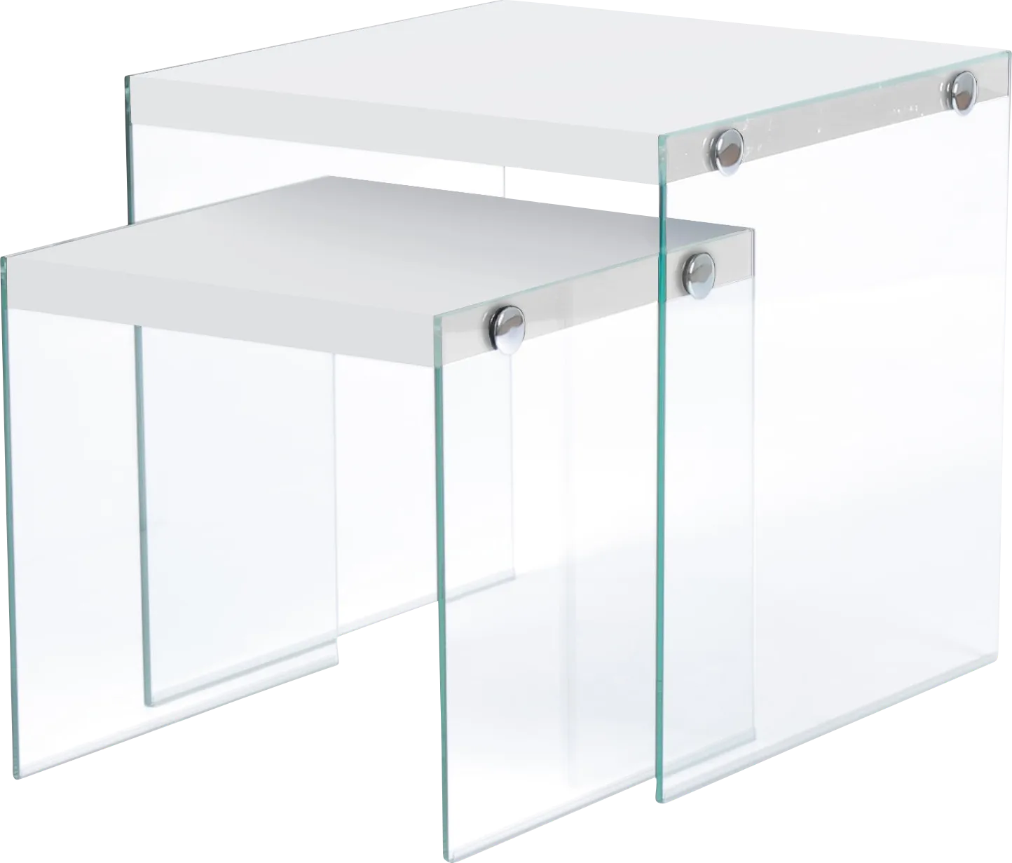 Housely White Nesting Tables - Image 1