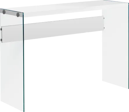 Housely White Console Table