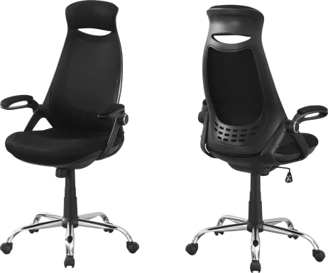 Oakvale Black Chrome Desk Chair