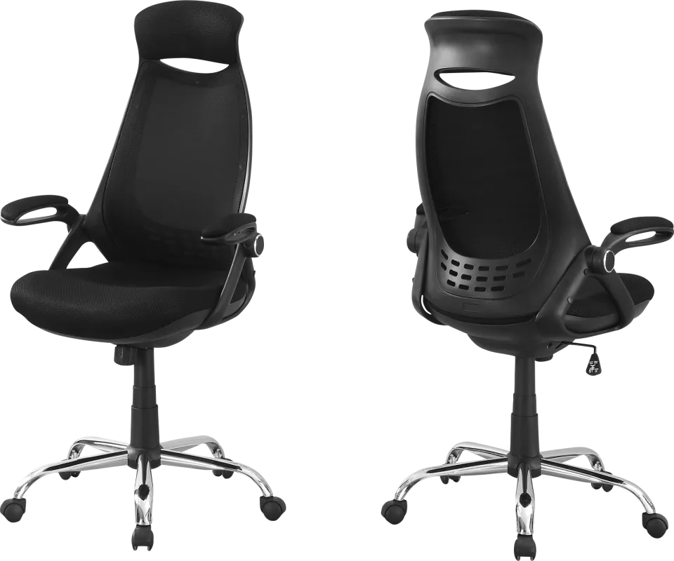 Oakvale Black Chrome Desk Chair