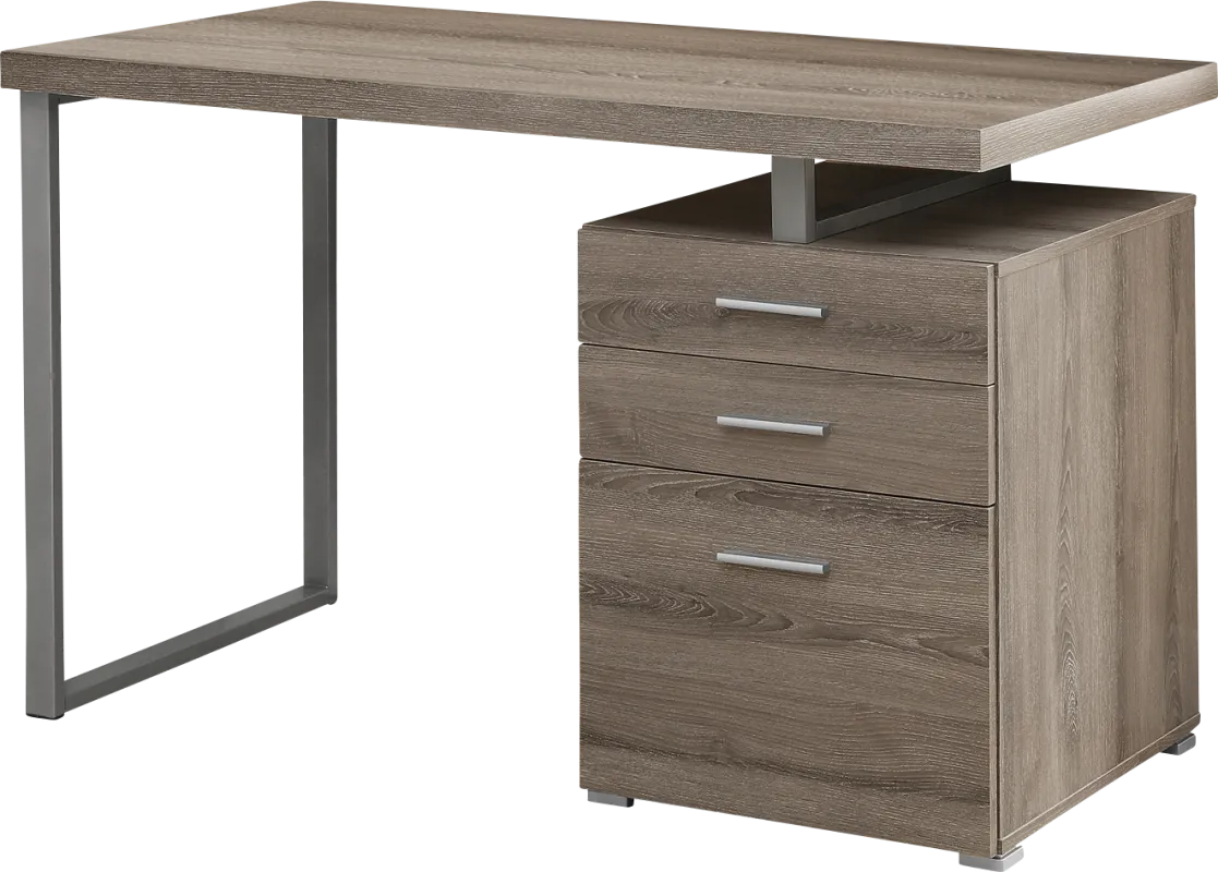 Windmier Dark Taupe Desk