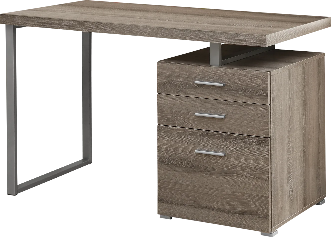 Windmier Dark Taupe Desk - Image 1