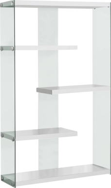 Ravine White Bookcase