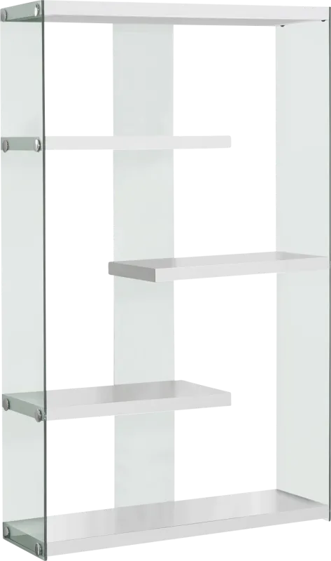 Ravine White Bookcase