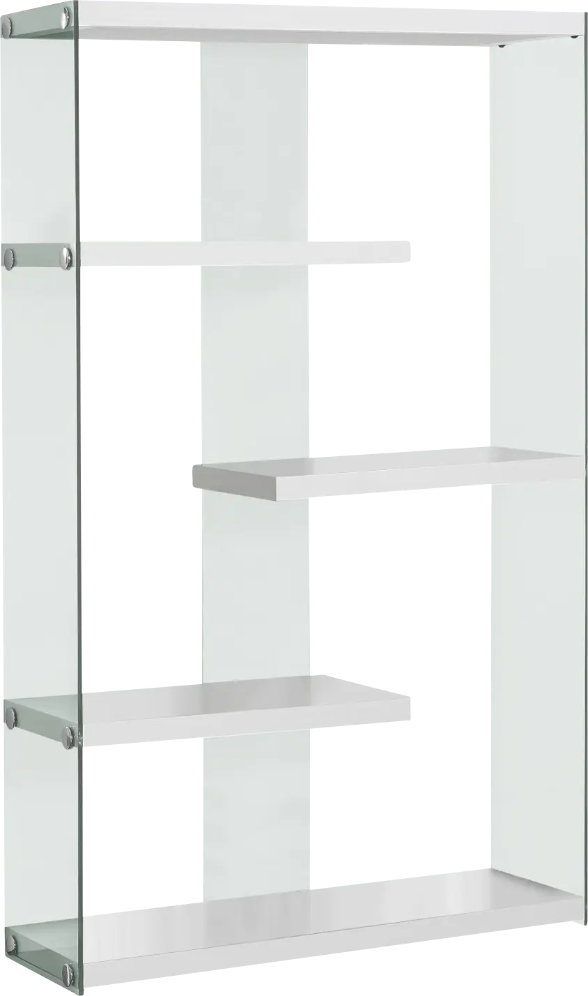 Ravine White Bookcase