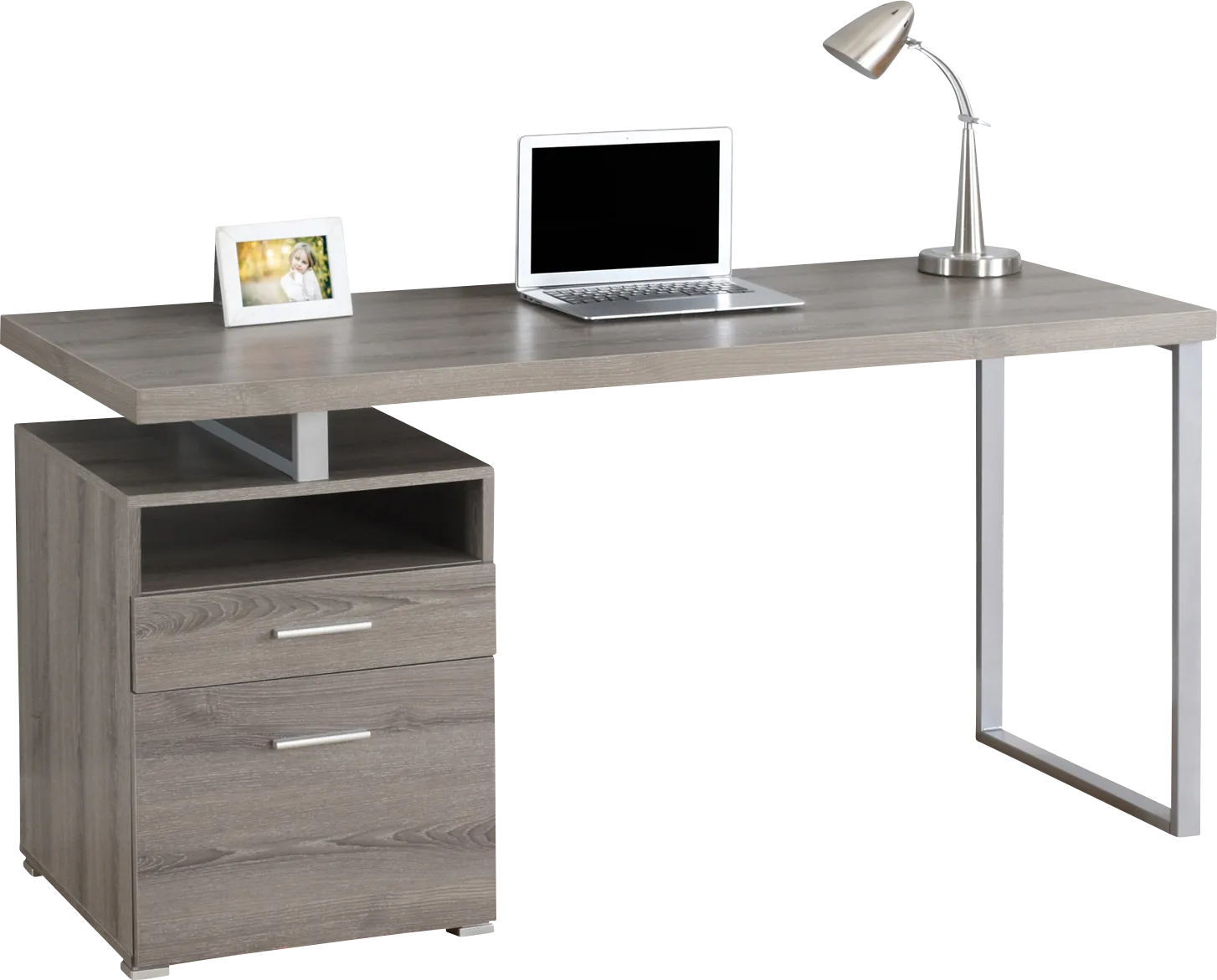 Gilsan Taupe Desk - Thumbnail - Image 1