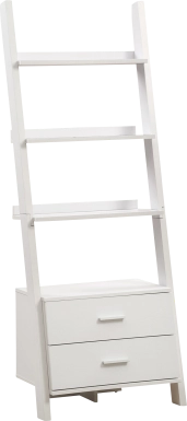 Singleton White Bookcase