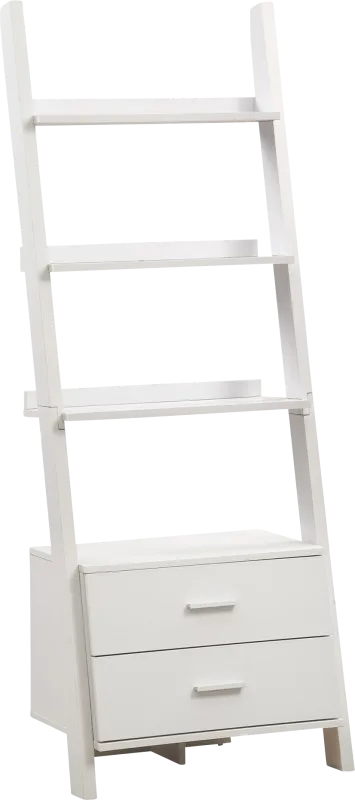 Singleton White Bookcase