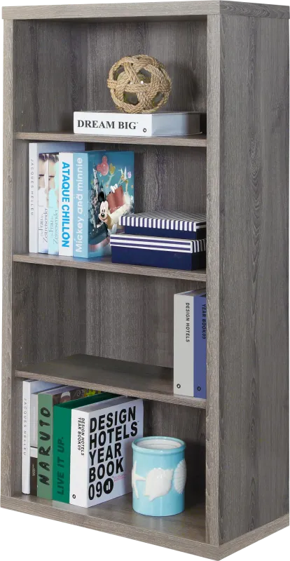 Tarpley Taupe Bookcase
