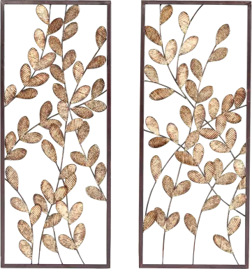 Beckington Gold Wall Decor, Set of 2