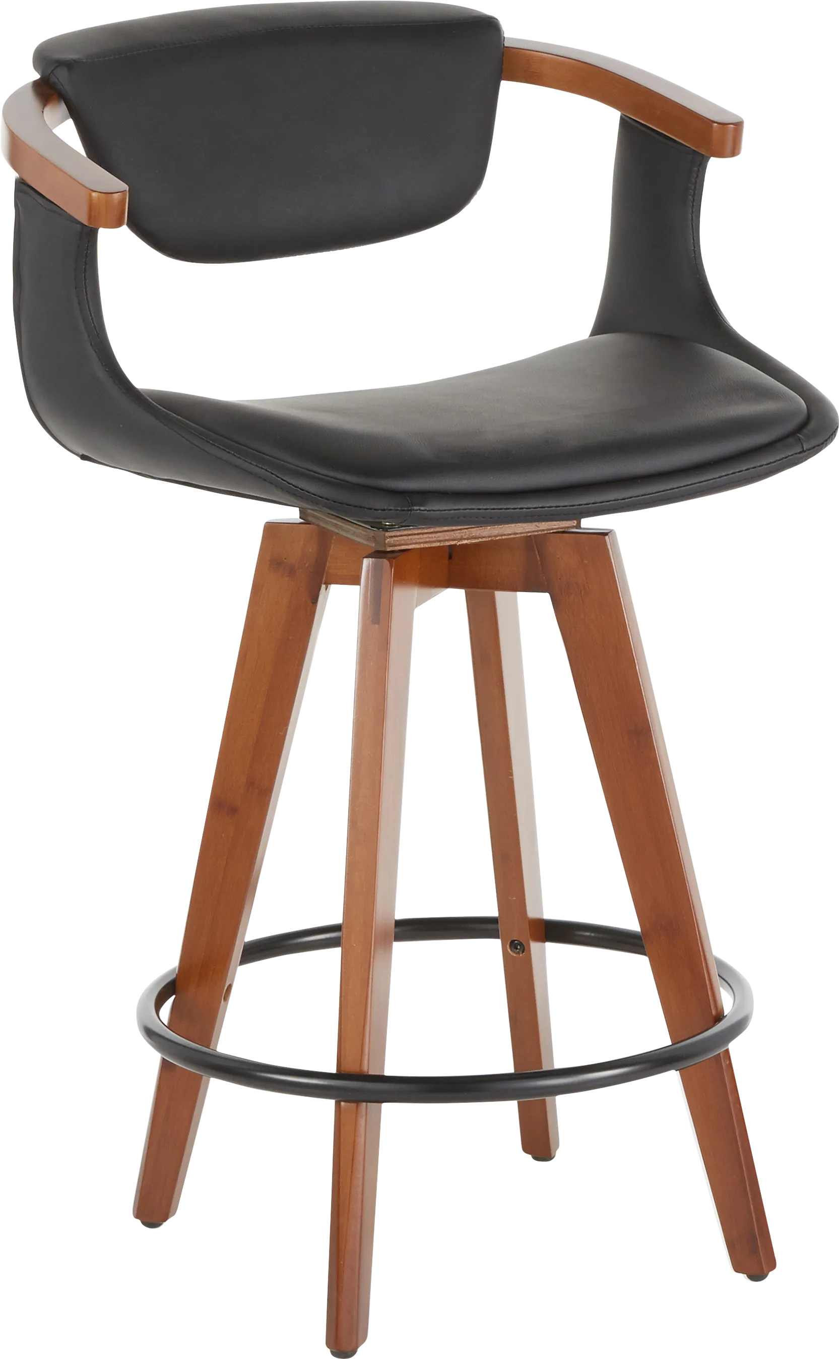 Olsin Black Counter Height Stool - Thumbnail - Image 1