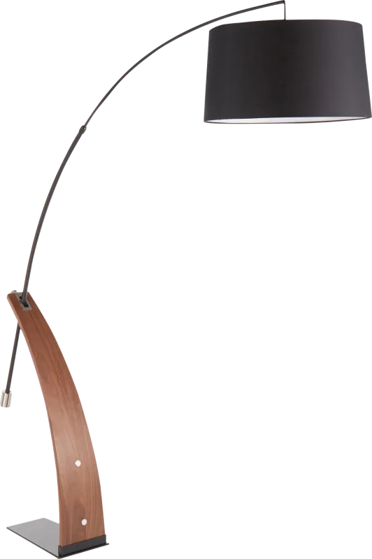 Restgate Walnut Floor Lamp