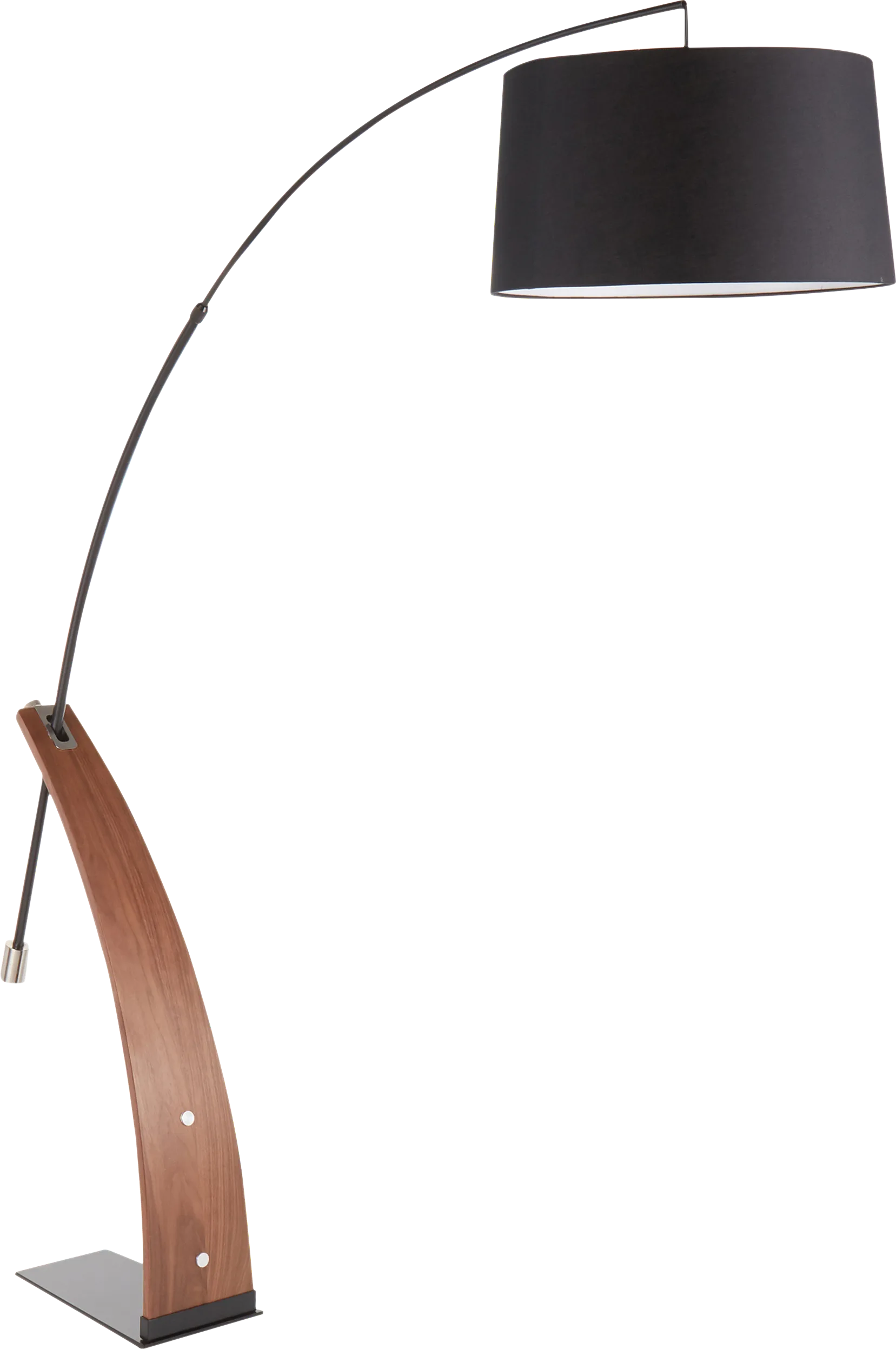 Restgate Walnut Floor Lamp - Image 1