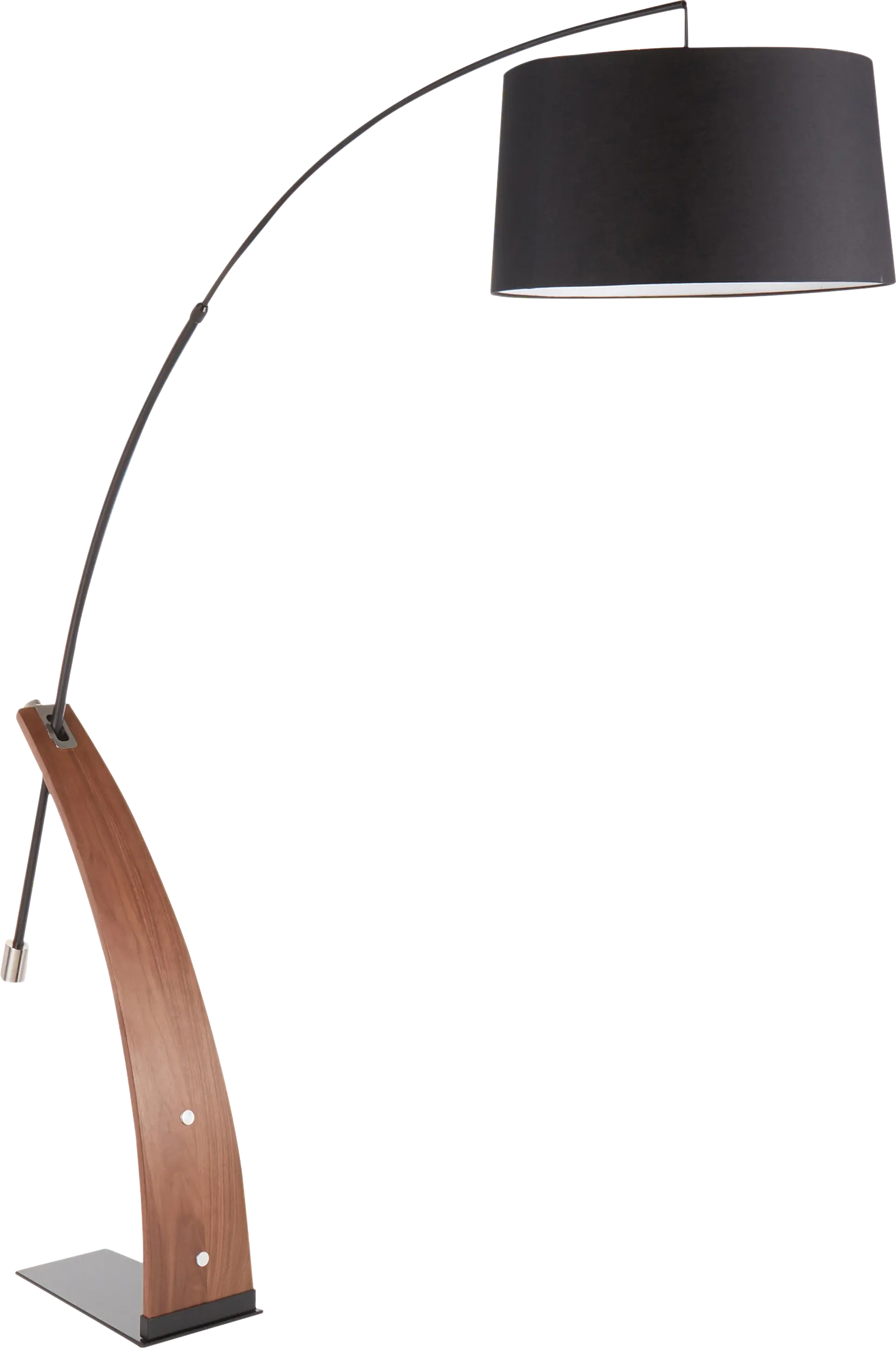 Restgate Walnut Floor Lamp