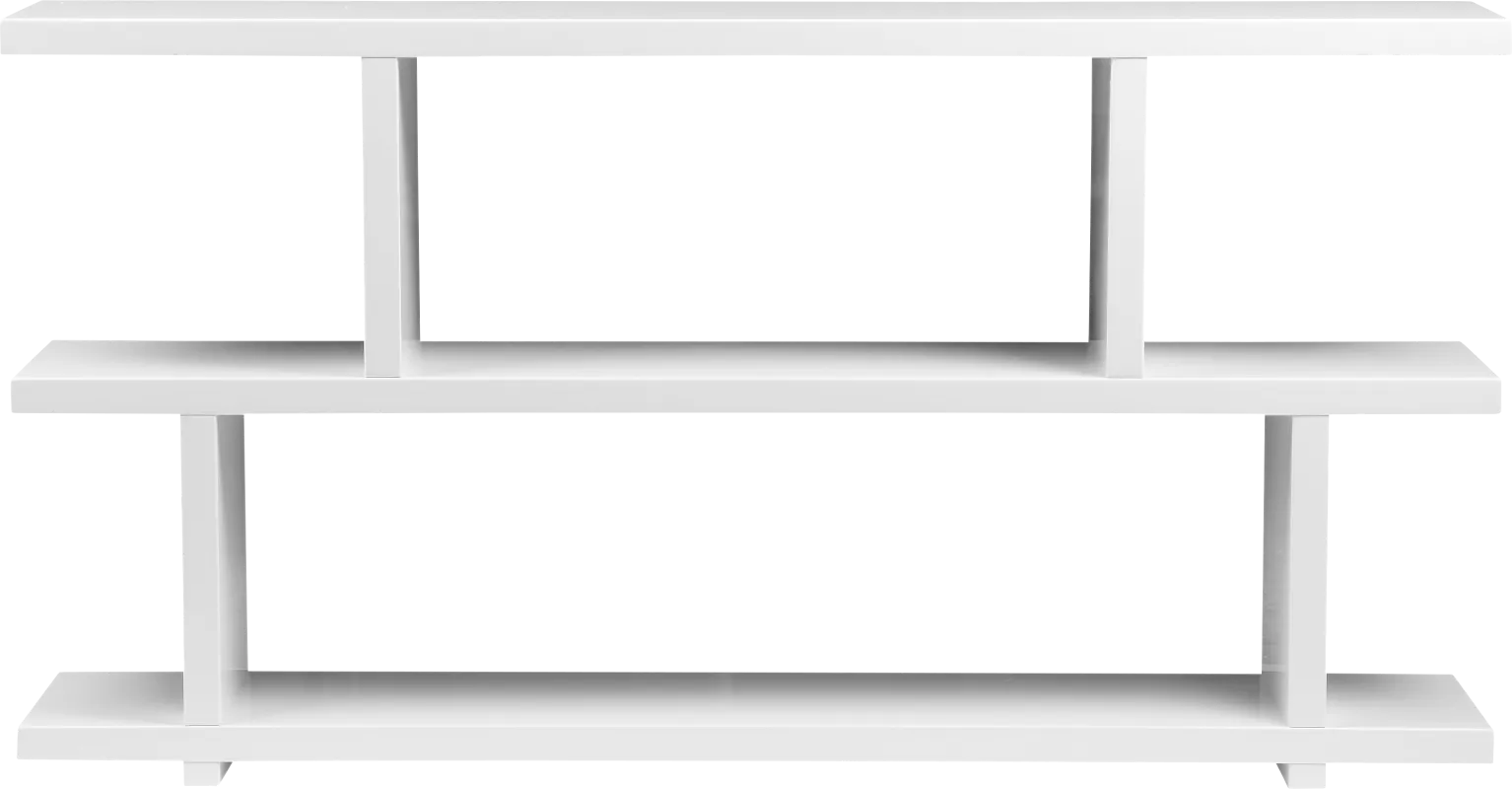Ankerville White Bookcase