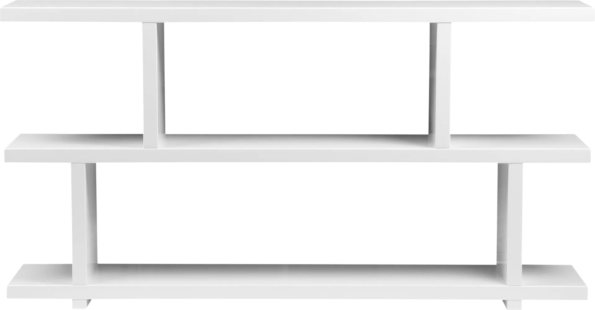 Ankerville White Bookcase - Image 1