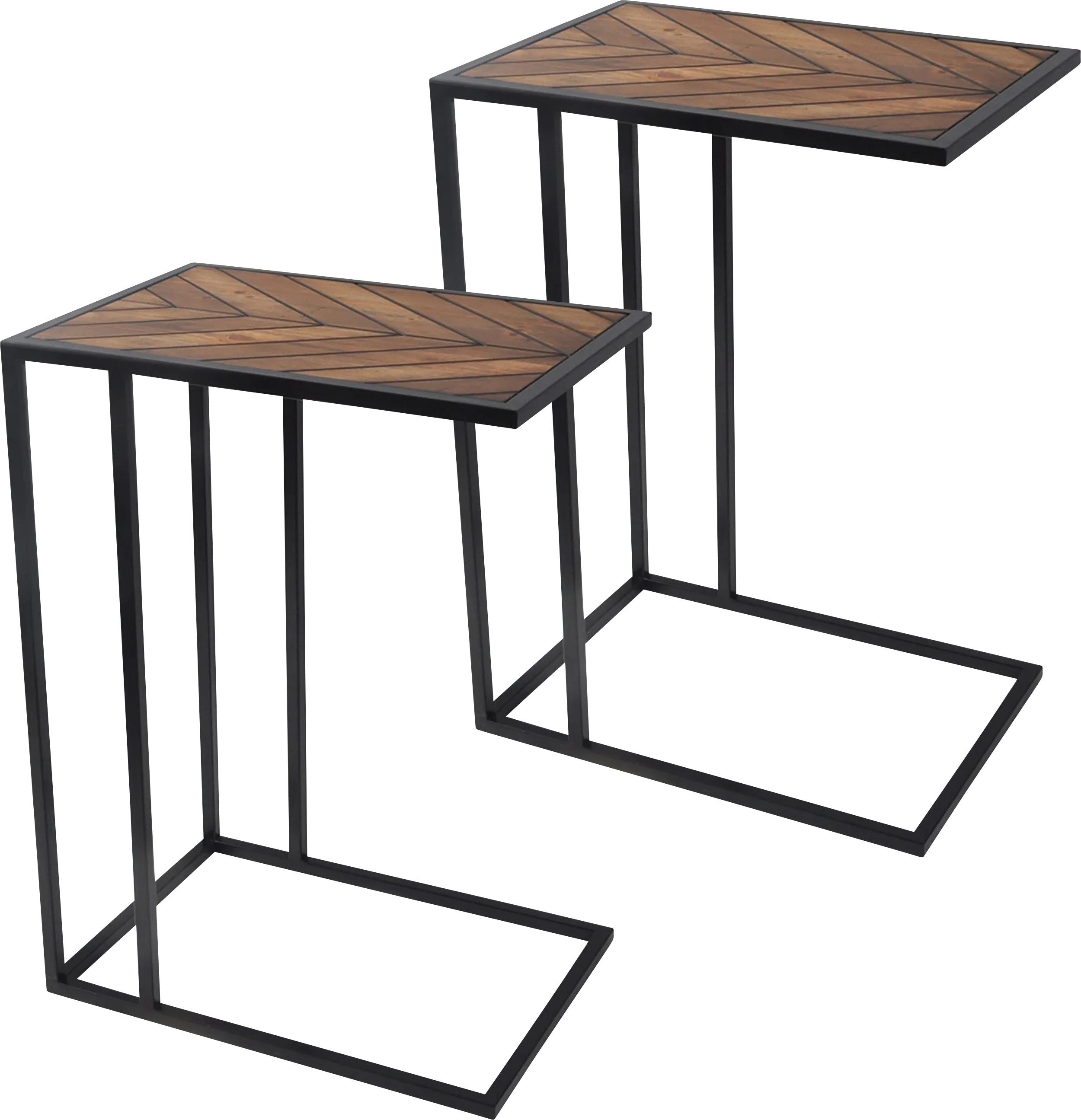 Barlaben Brown Accent Table, Set of 2 - Thumbnail - Image 1