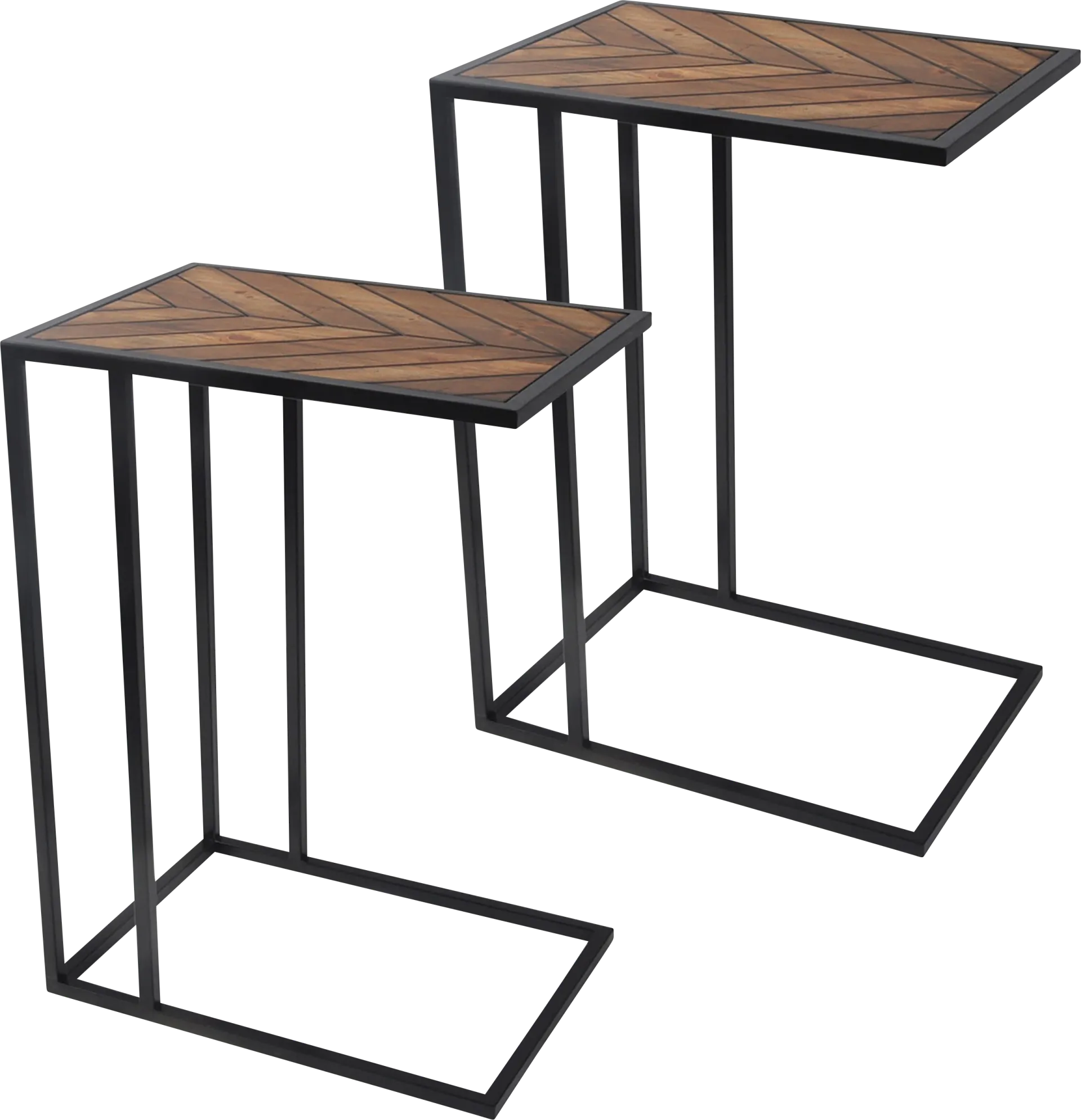 Barlaben Brown Accent Table, Set of 2 - Image 1