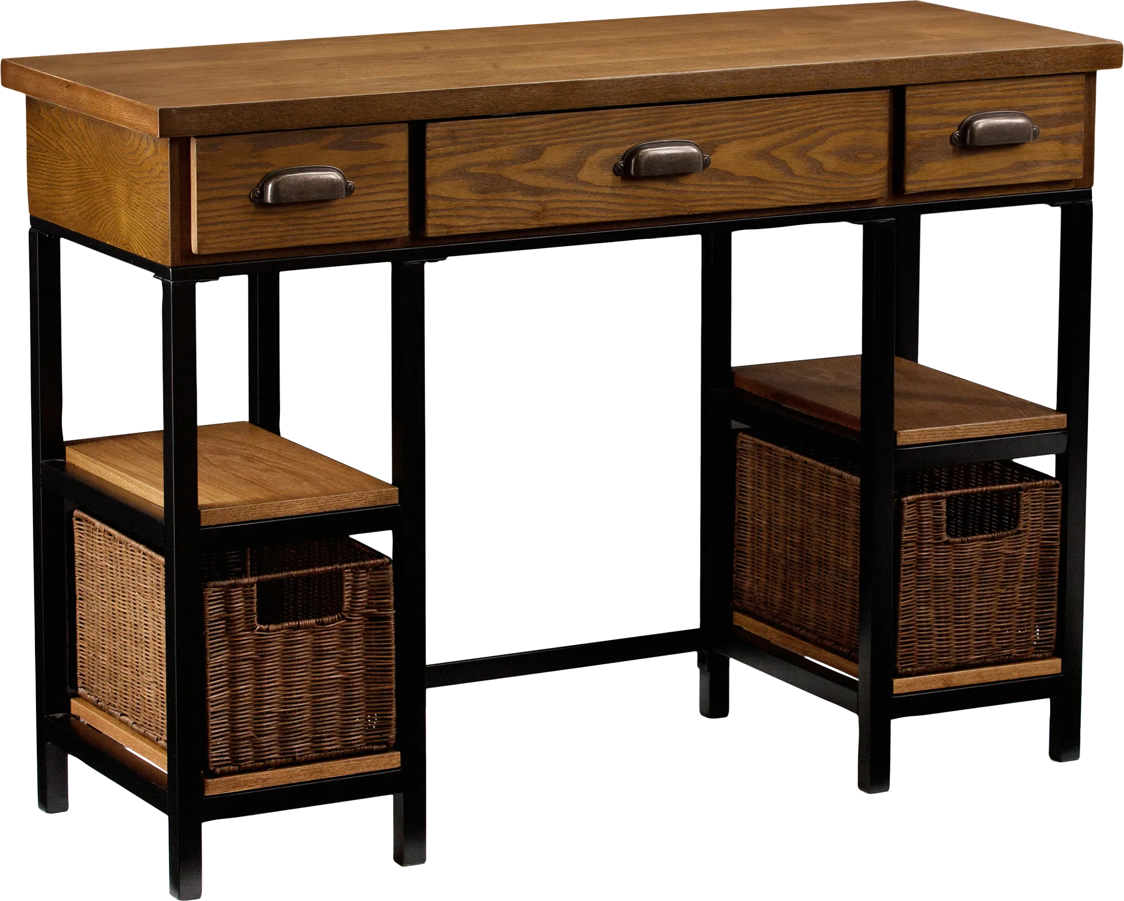 Mauvilla Brown Desk - Thumbnail - Image 1
