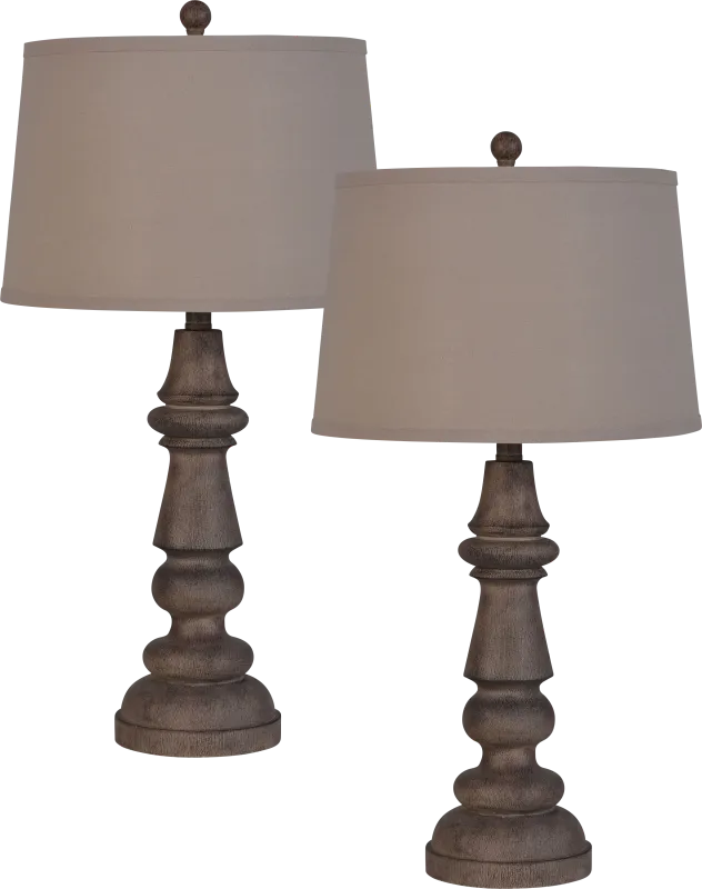 Allston Drive Brown Table Lamps, Set of 2