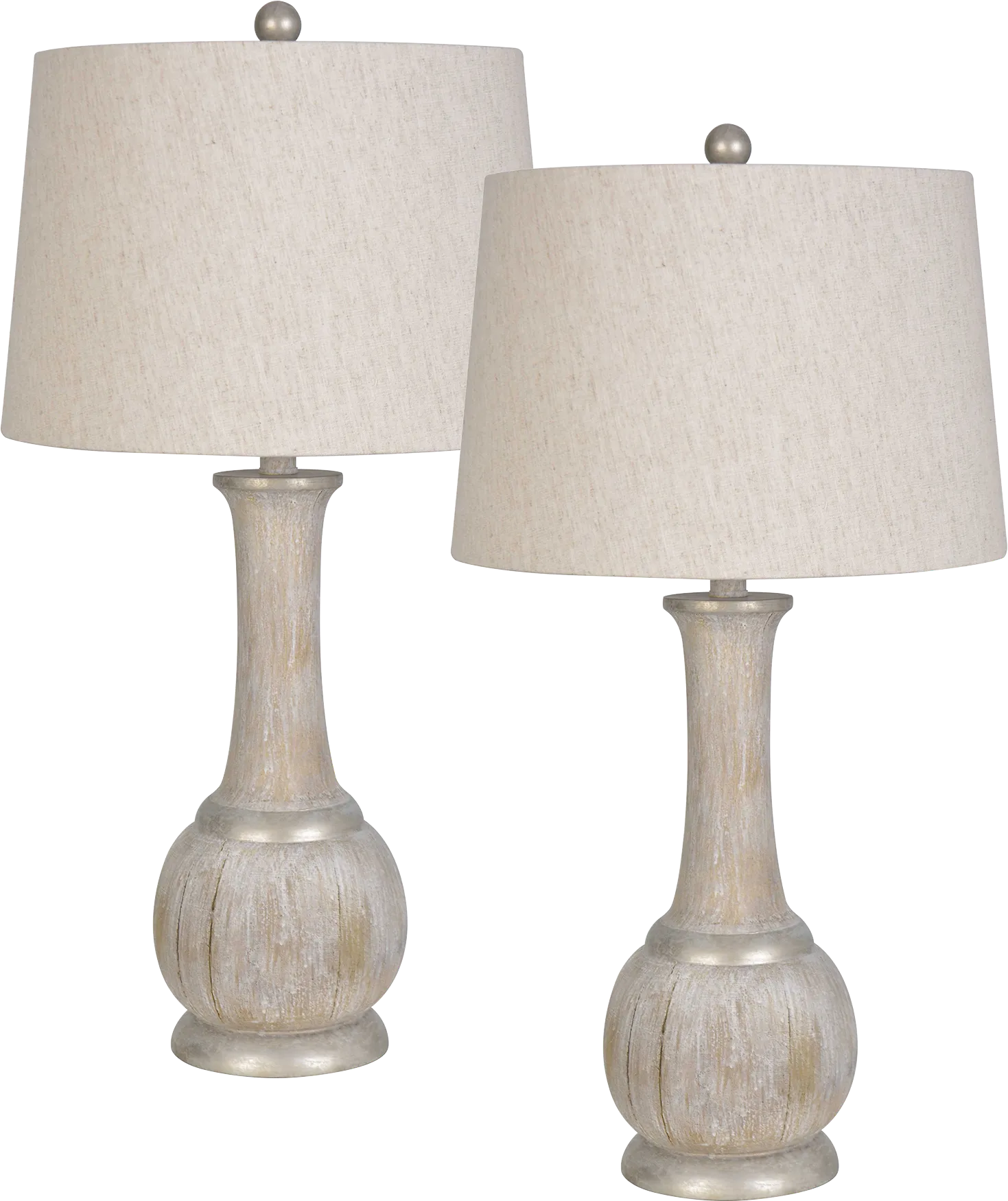 Bello View Beige Table Lamps, Set of 2 - Image 1