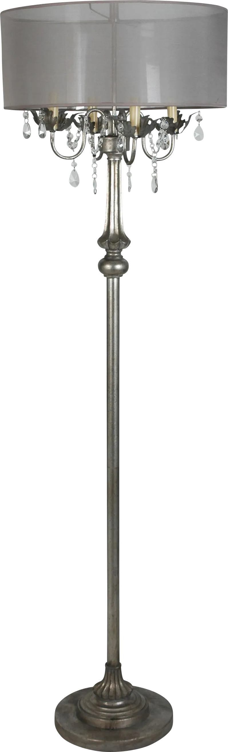 Parson Bloom Silver Floor Lamp - Image 1