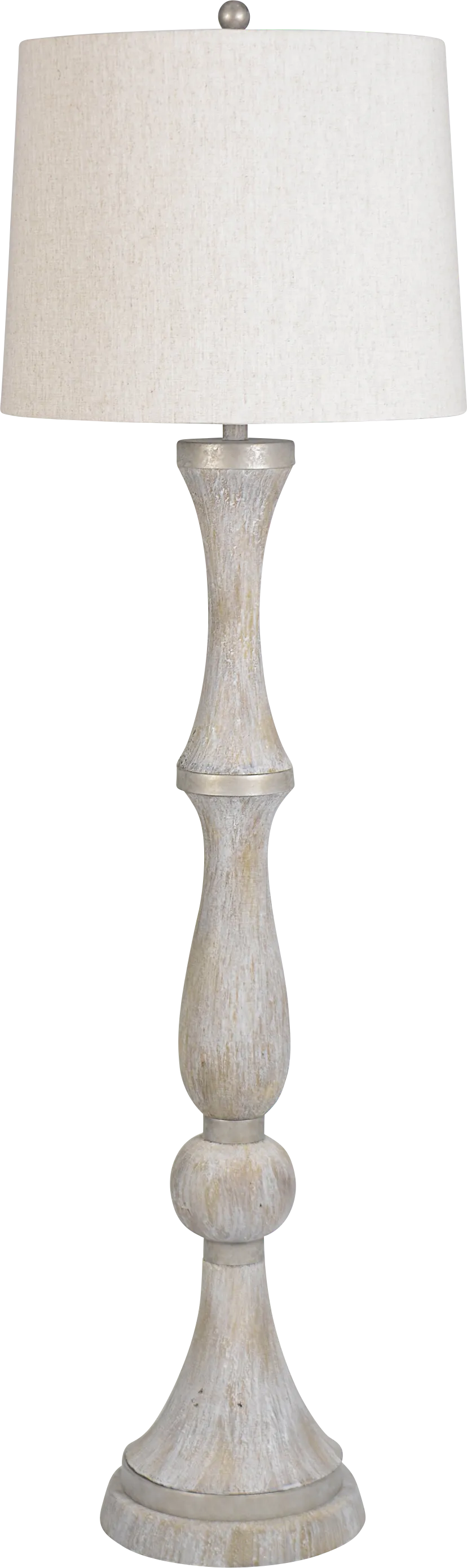 Clyde Grove Beige Floor Lamp - Thumbnail - Image 1