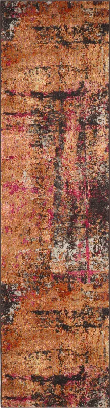 Renner Mill Orange 2'2 x 10' Runner Rug