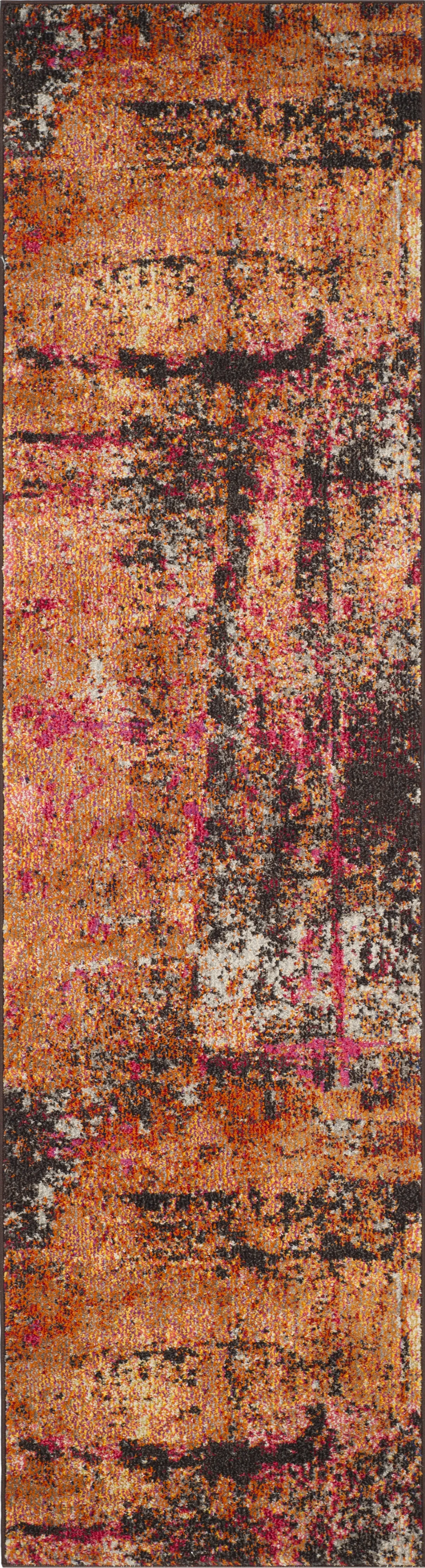 Renner Mill Orange 2'2 x 10' Runner Rug - Image 1