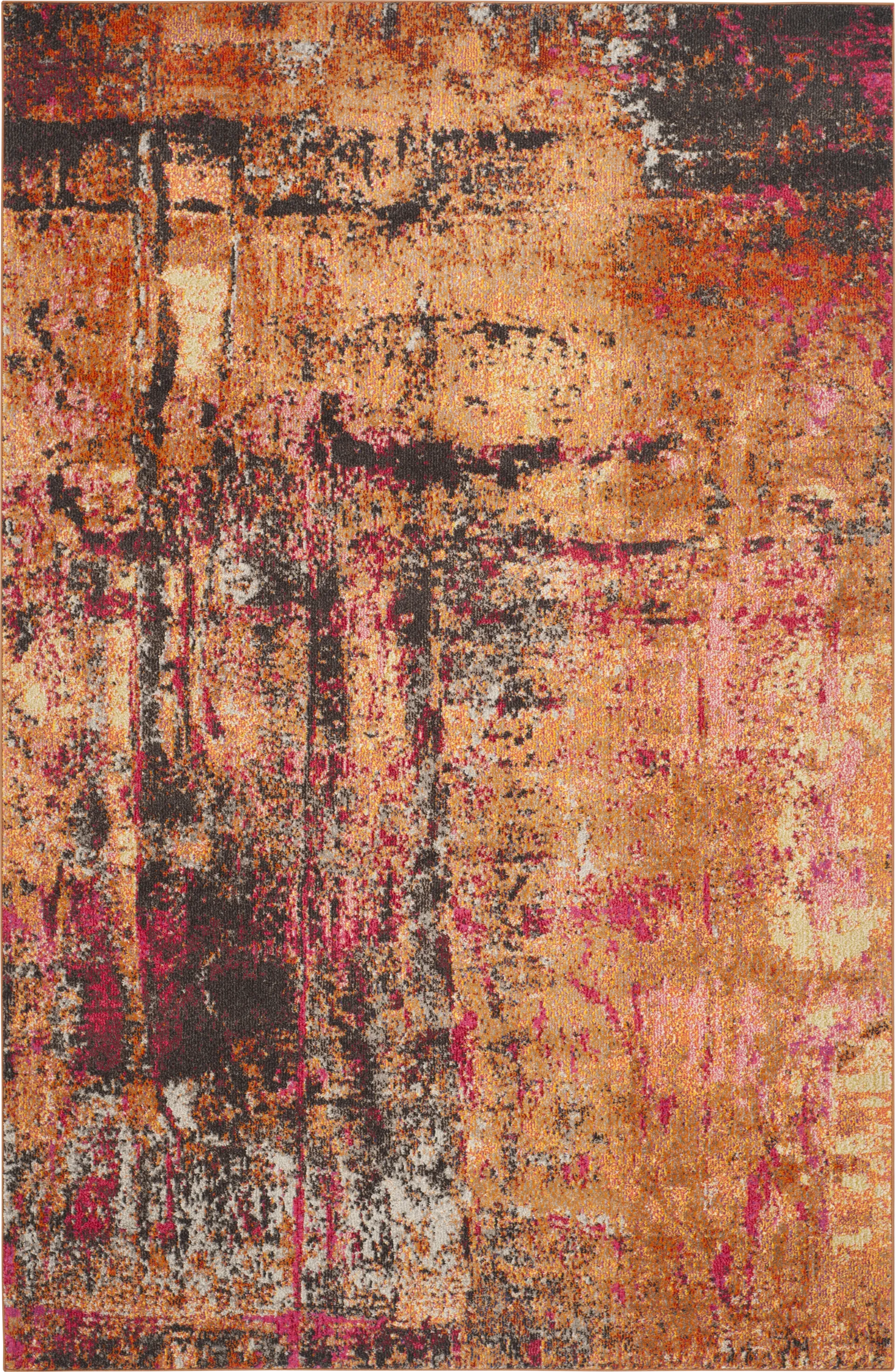 Renner Mill Orange 6'7 x 9'2 Rug - Image 1