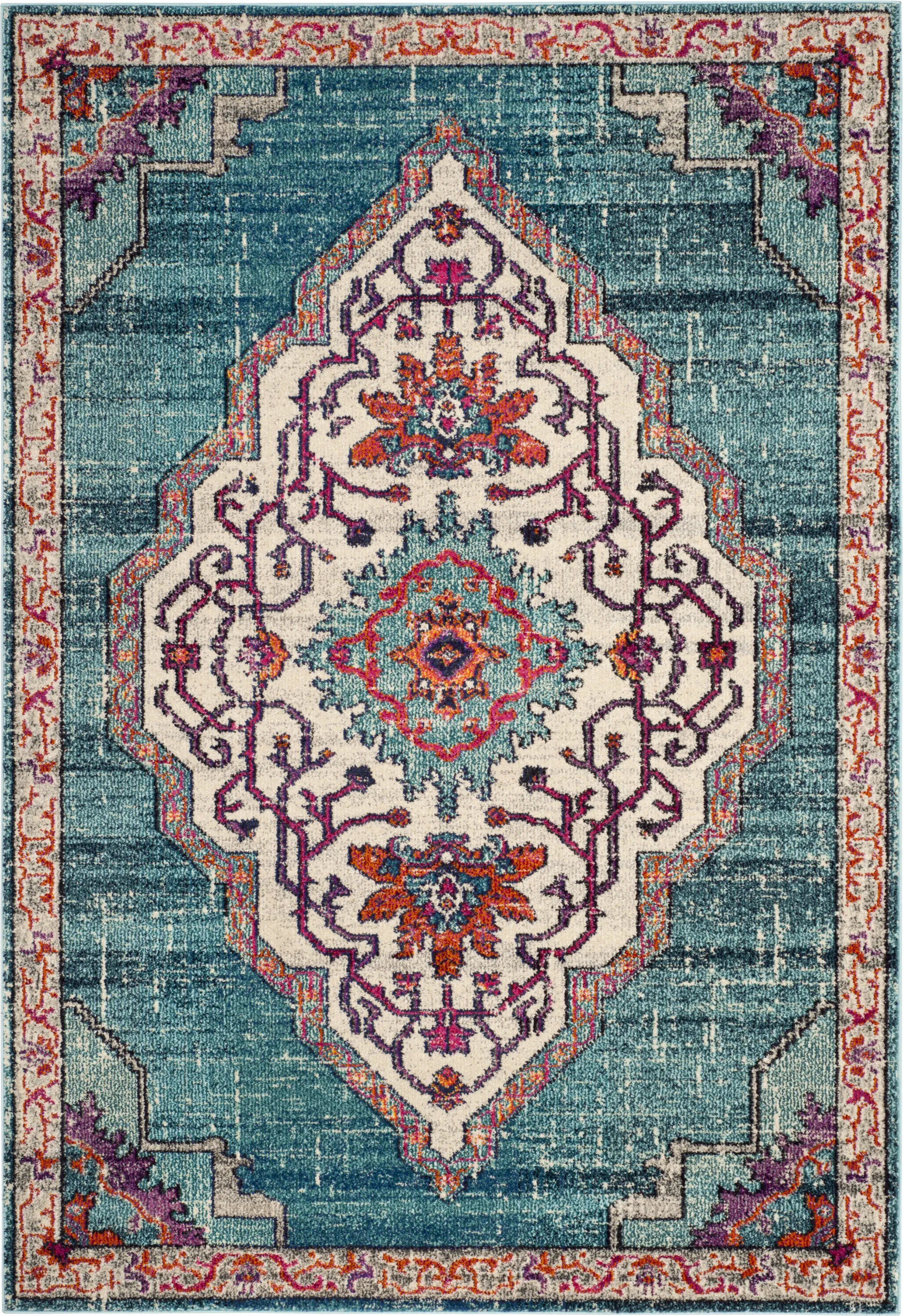 Featherbrook Blue 5'1 x 7'7 Rug - Image 1