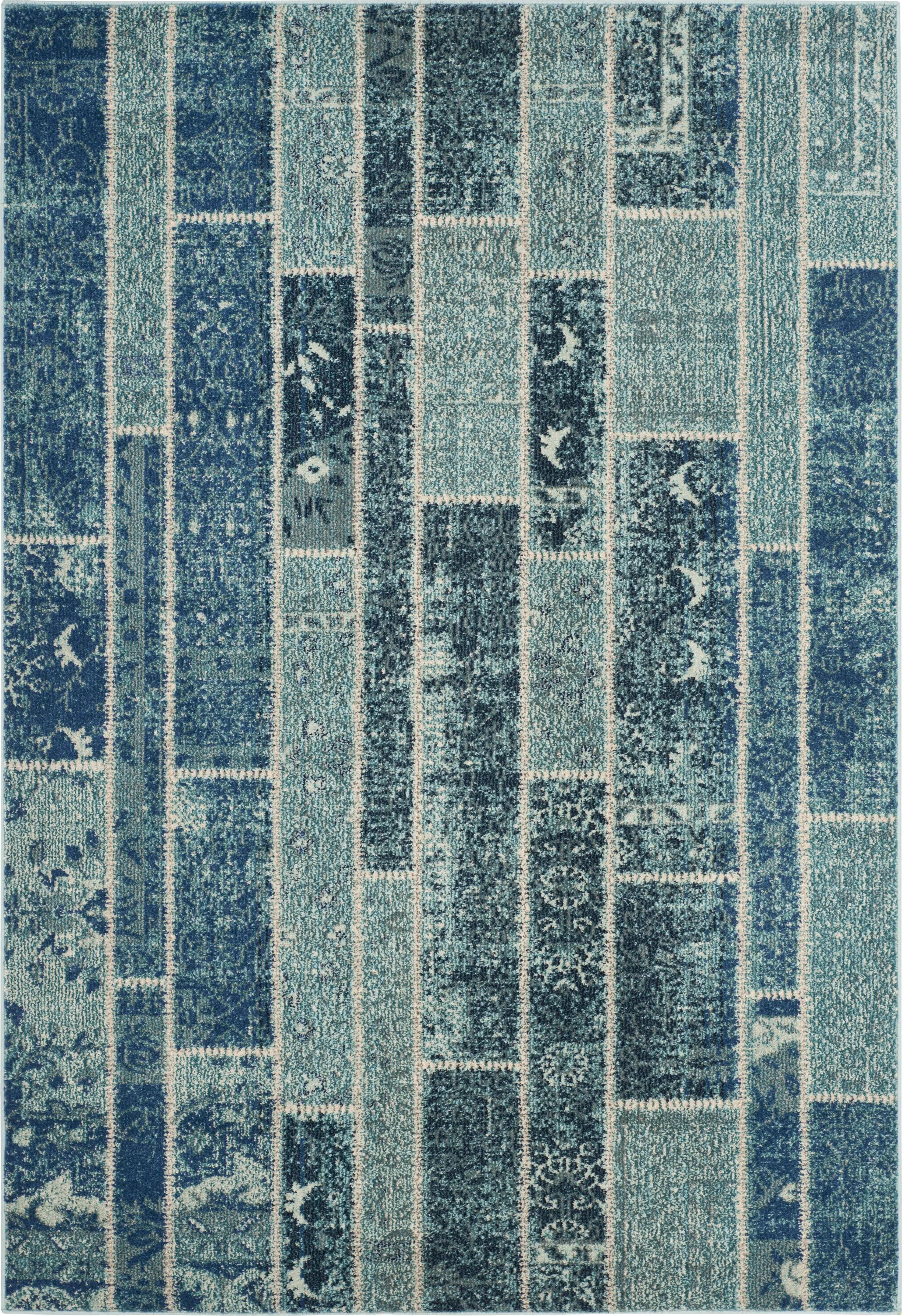 Sadia Blue 8' x 11' Rug - Thumbnail - Image 1