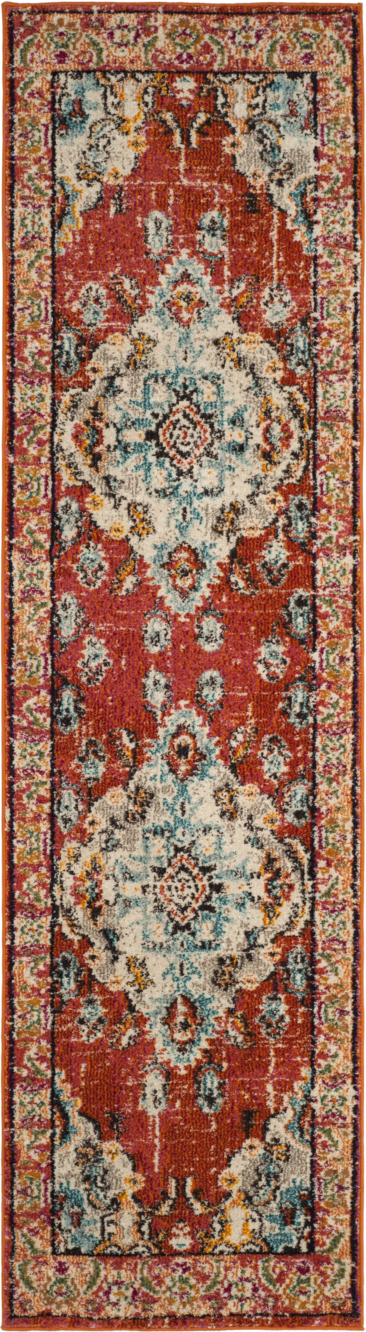 Jailyn Orange 2'2 x 10' Runner Rug