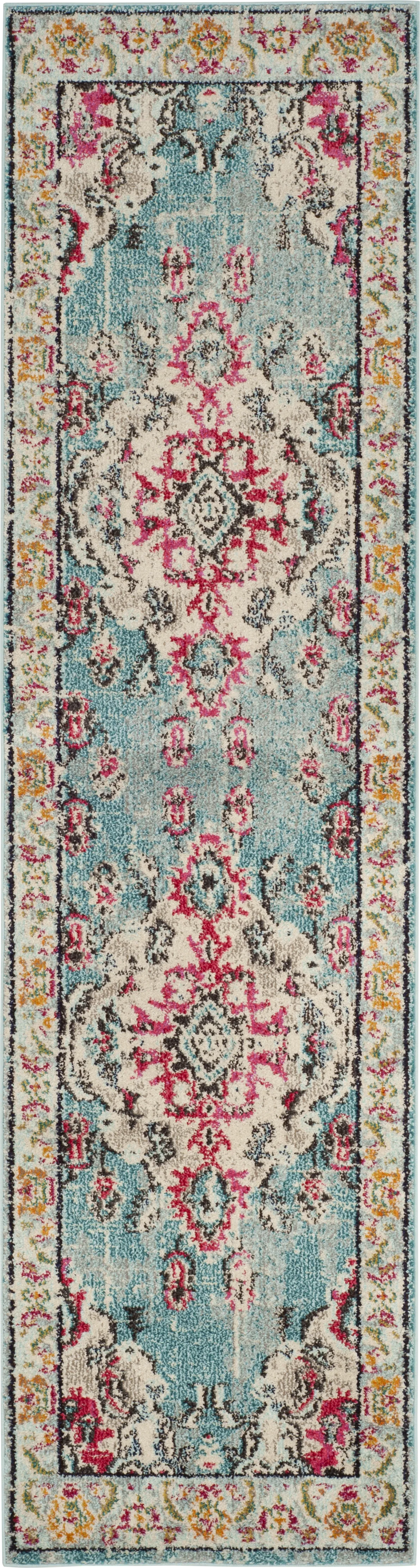 Jailyn Blue 2'2 x 10' Runner Rug - Image 1