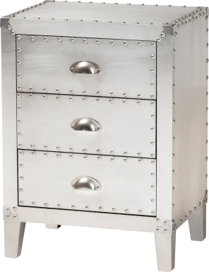 Faison Silver Accent Cabinet