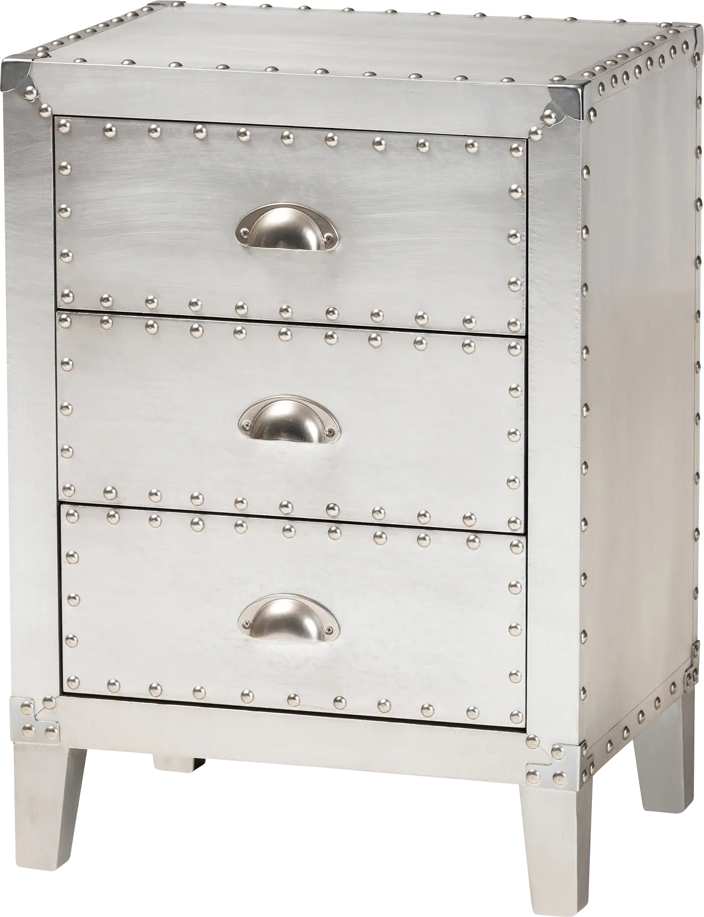 Faison Silver Accent Cabinet