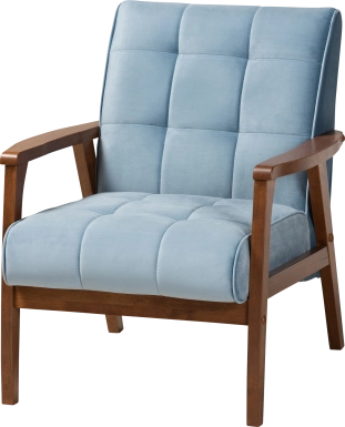 Eilla Blue Accent Chair