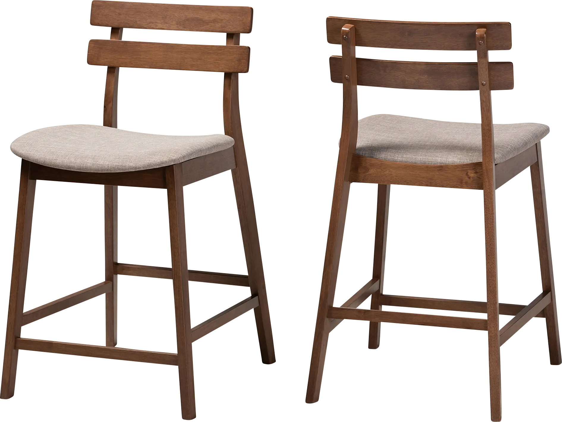 Ammerse Light Gray Counter Stool, Set of 2 - Image 1